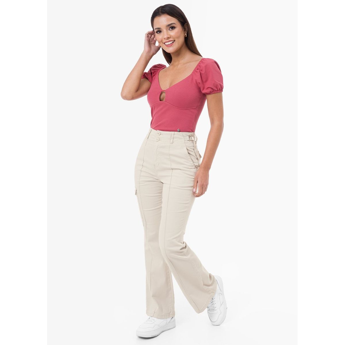 GOCCOS - Cargo Drill Stretch Mujer Maisa Goccos