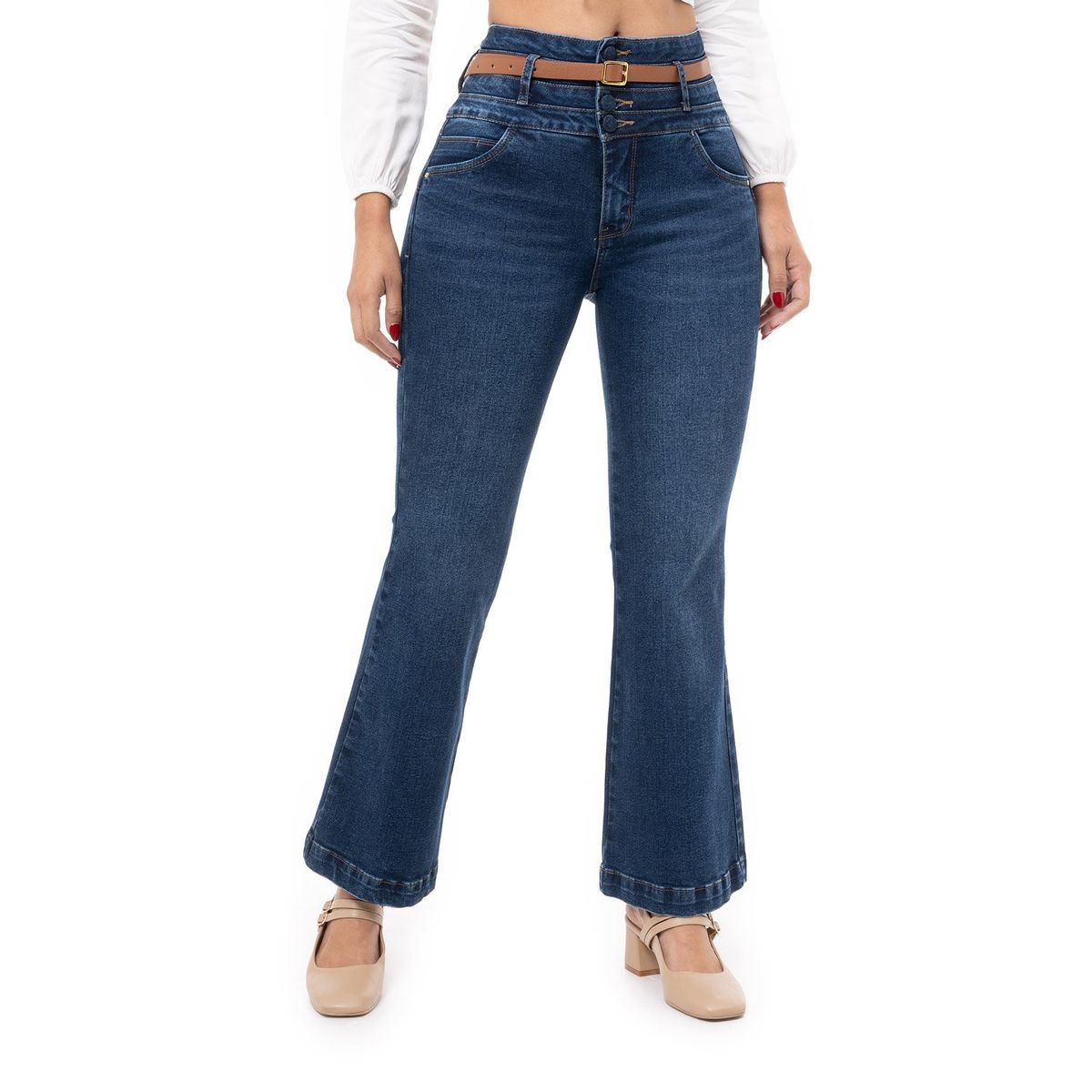 PIONIER - Pantalon Denim Stretch Mujer Josefine Pionier