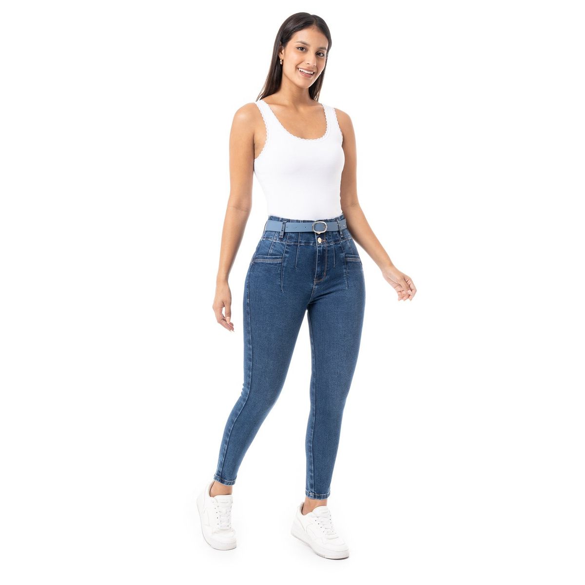 PIONIER - Pantalon Denim Stretch Mujer Jamieh Pionier