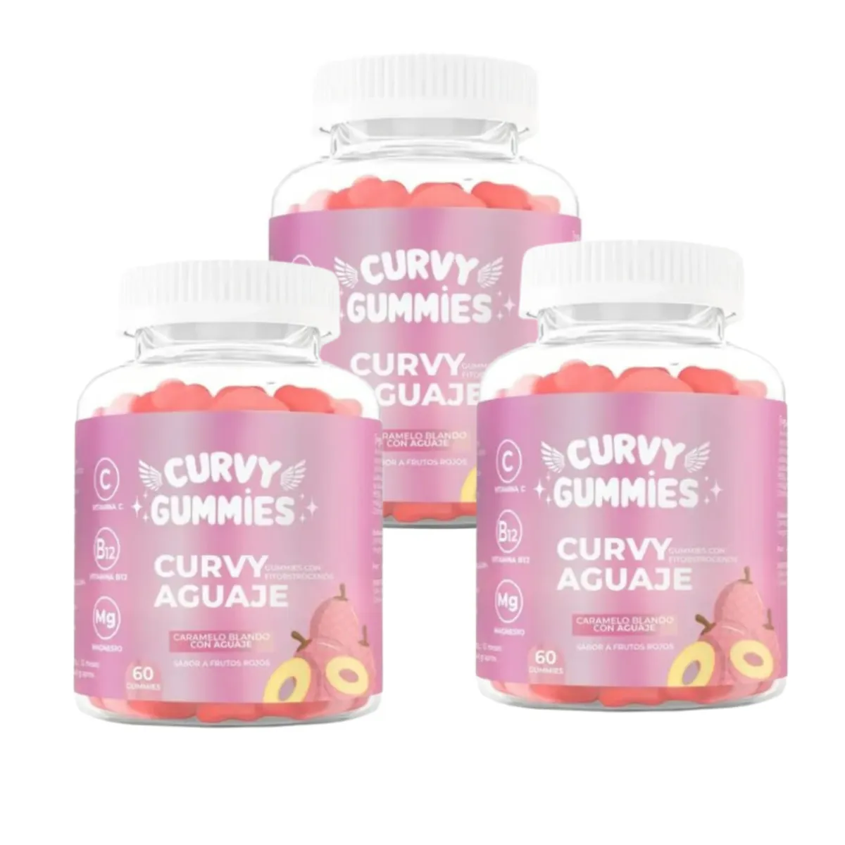 GENERICO - 3 Curvy Aguaje en Gomitas 60 Gomitas  cu
