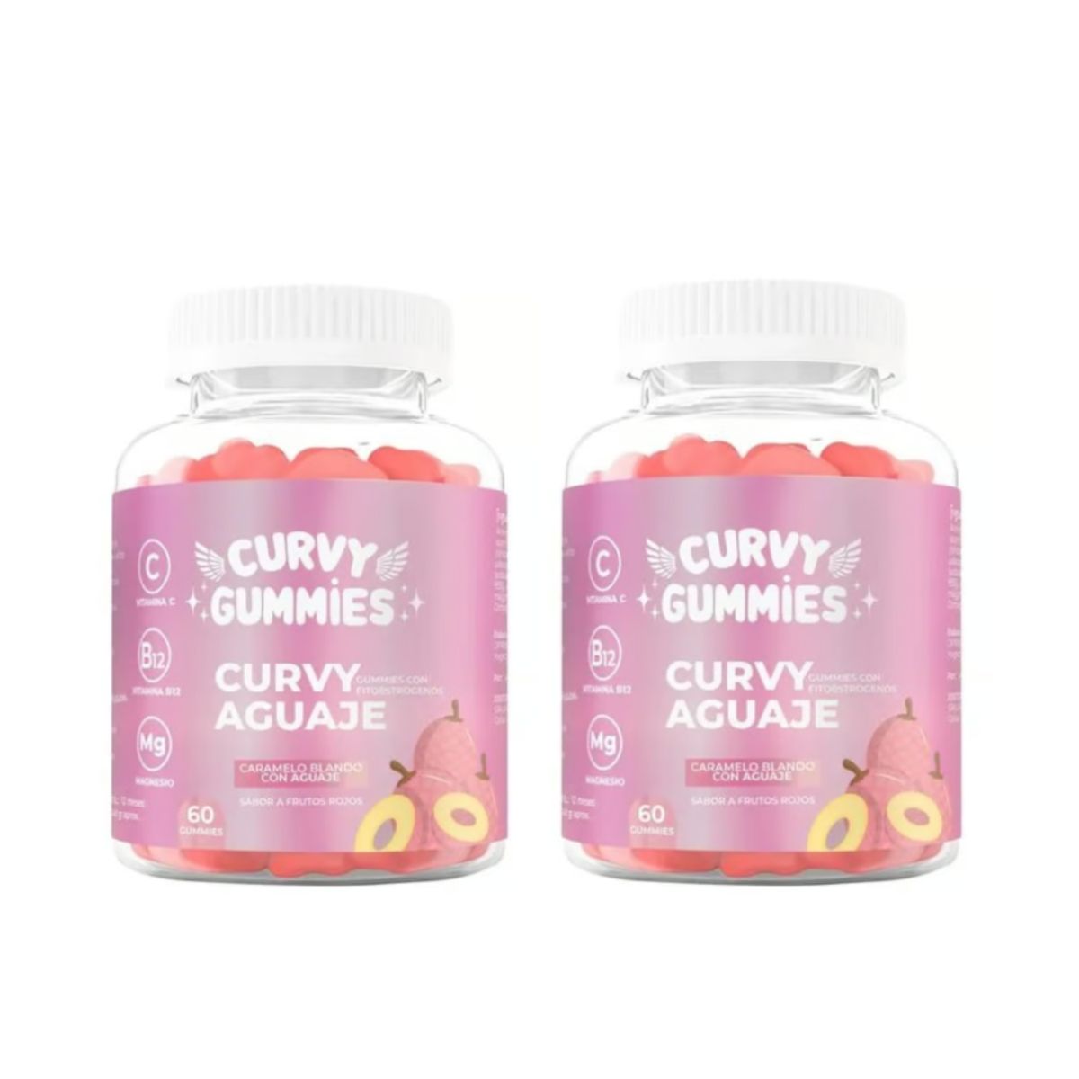 GENERICO - 2 Curvy Aguaje en Gomitas 60 Gomitas  cu