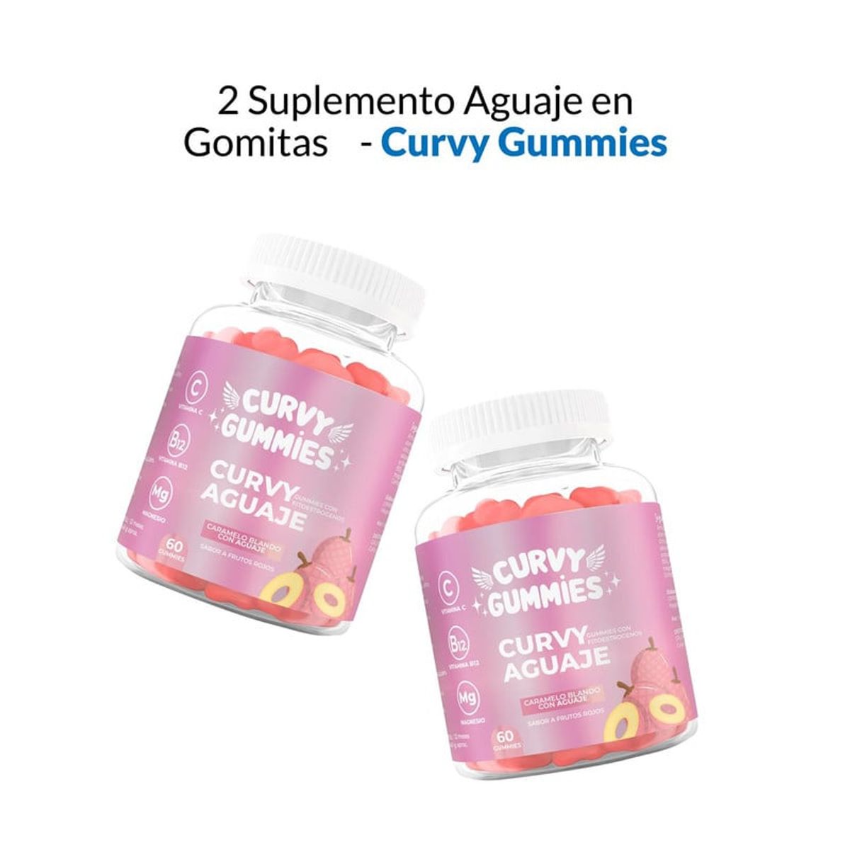 GENERICO - 2 Curvy Aguaje en Gomitas 60 Gomitas  cu
