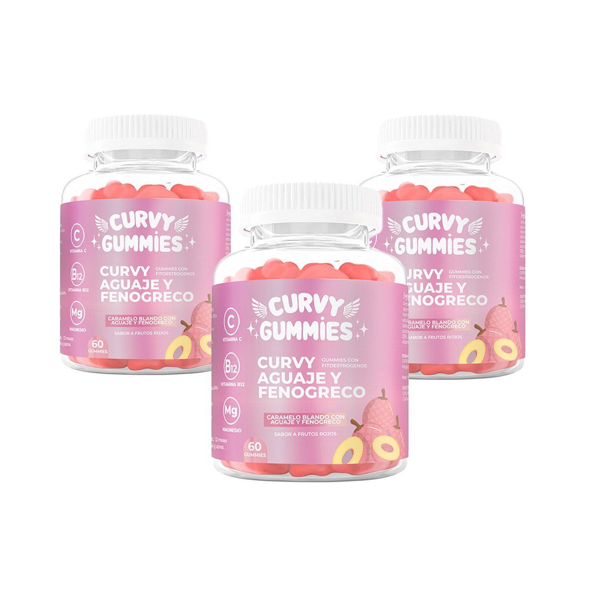 GENERICO - 3 Curvy Aguaje en Gomitas 60 Gomitas  cu