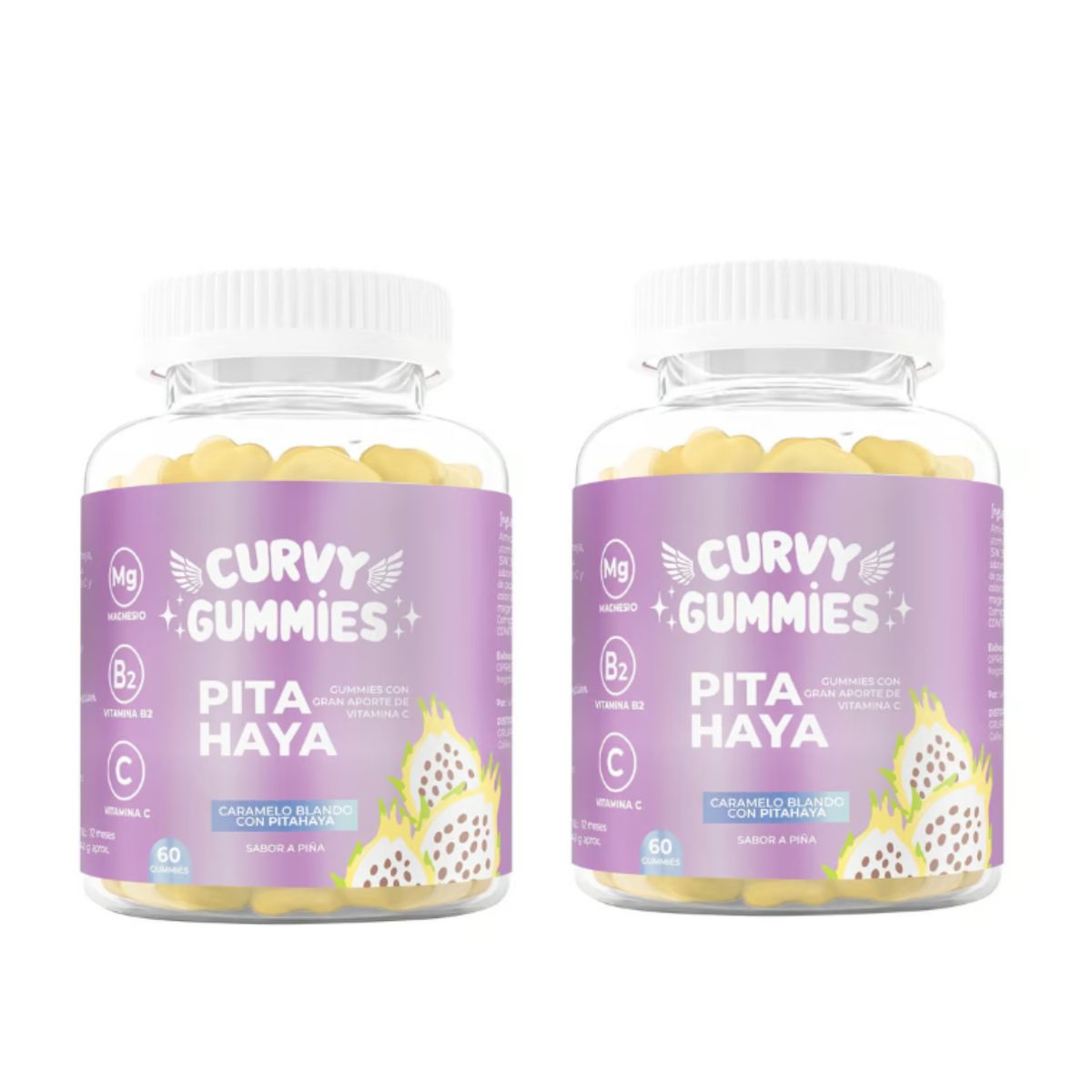 GENERICO - 2 Curvy Pitahaya en Gomitas 60 Gomitas cu