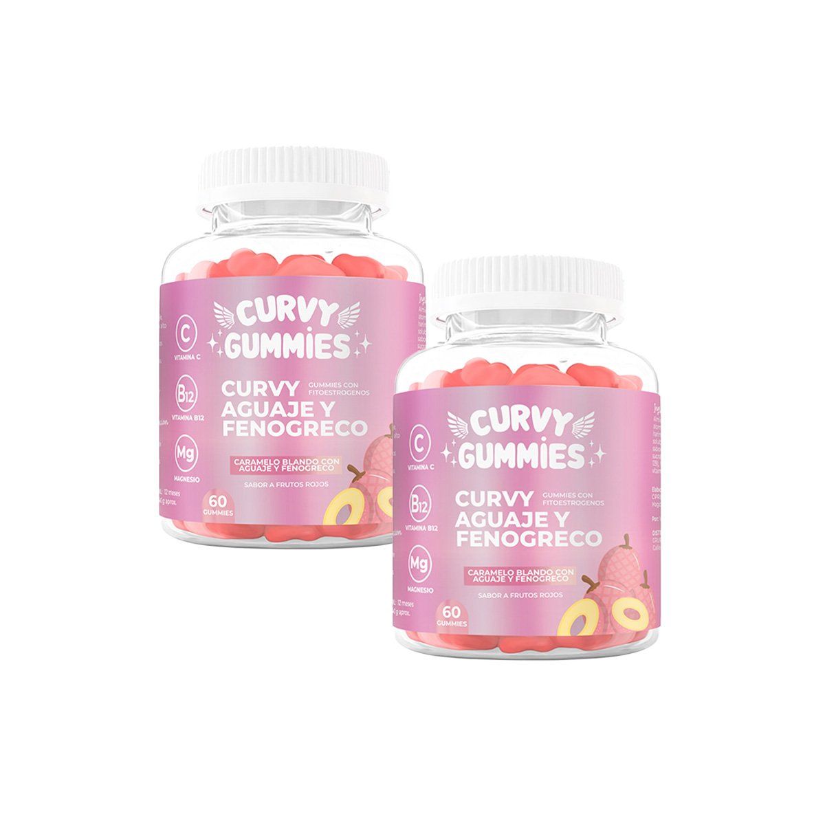 GENERICO - 2 Curvy Aguaje en Gomitas 60 Gomitas  cu