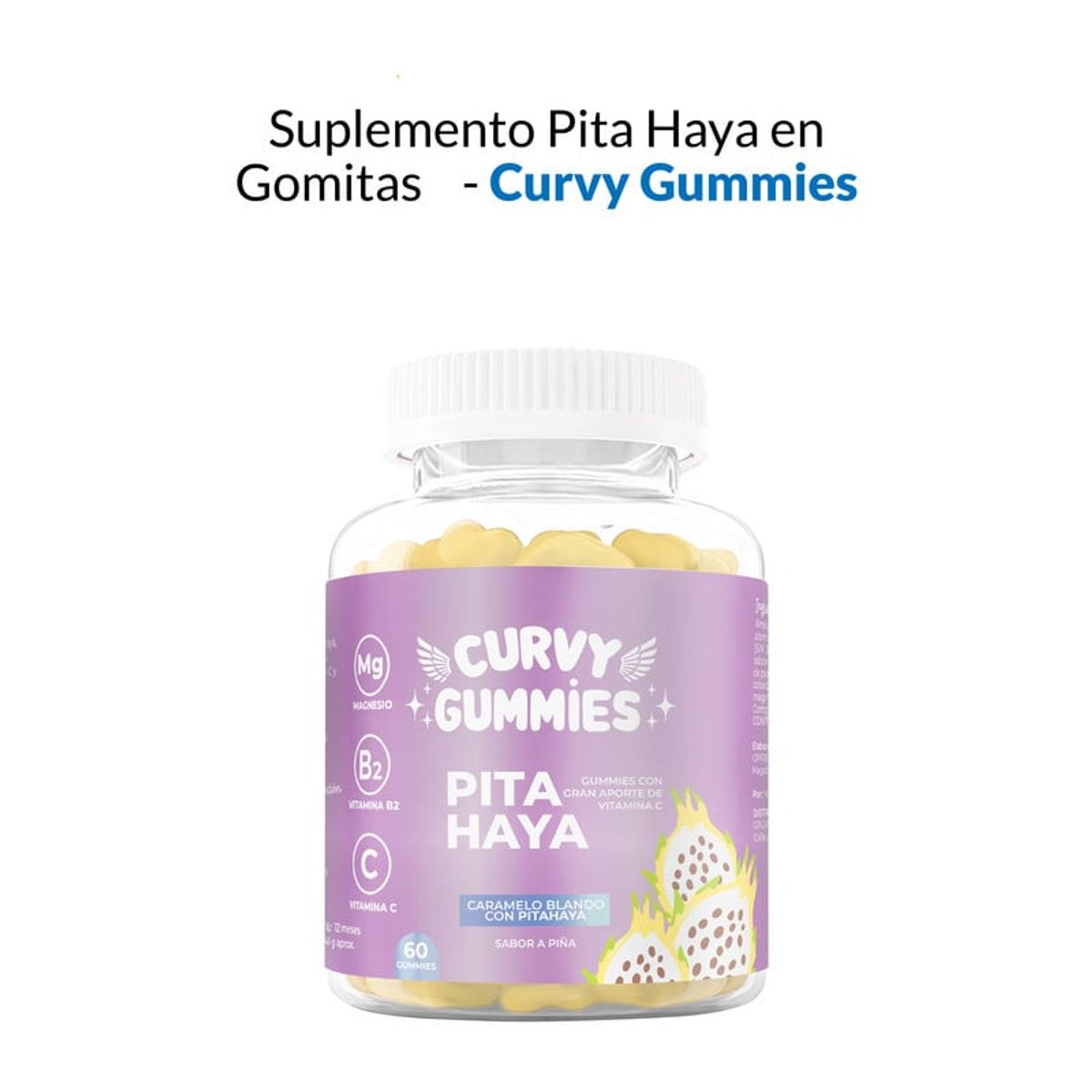 GENERICO - Curvy Pitahaya en Gomitas 60 Gomitas