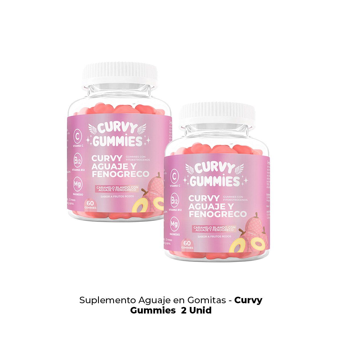 GENERICO - 2 Curvy Aguaje en Gomitas 60 Gomitas  cu