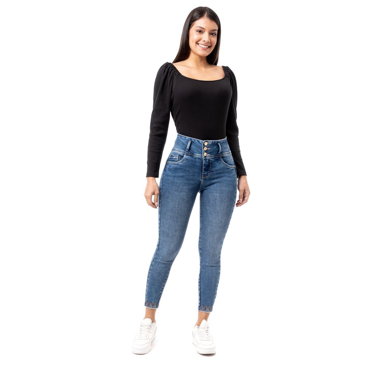 PIONIER - Pantalon Denim Stretch Mujer Irlah Pionier