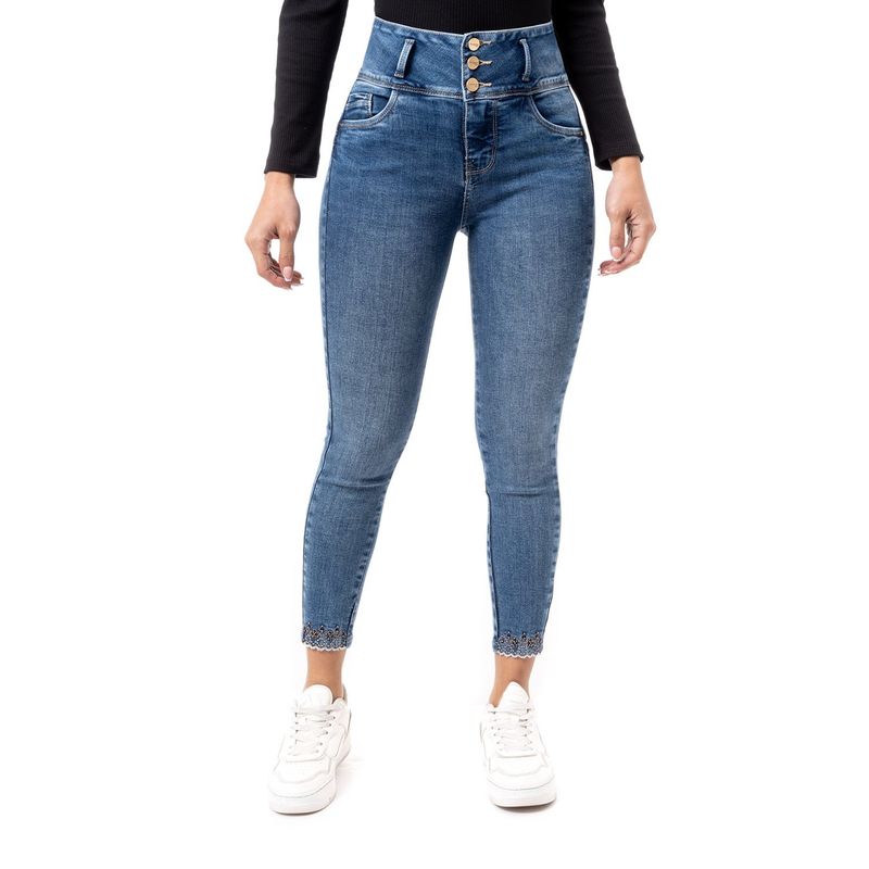 PIONIER - Pantalon Denim Stretch Mujer Irlah Pionier