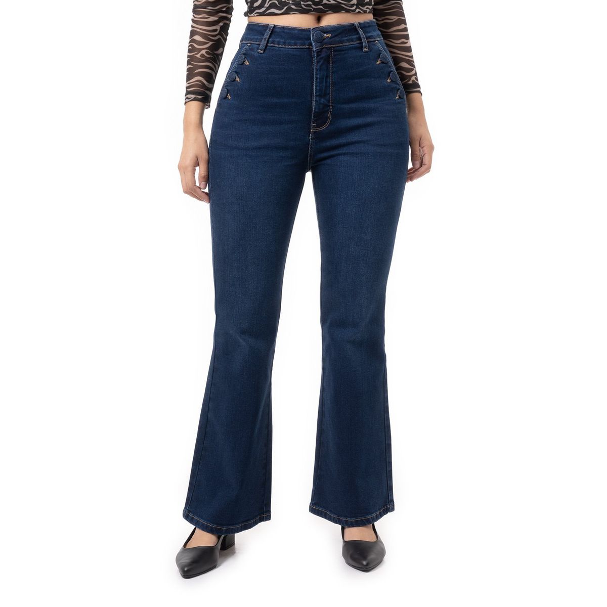 PIONIER - Pantalon Denim Stretch Mujer Haixah Pionier