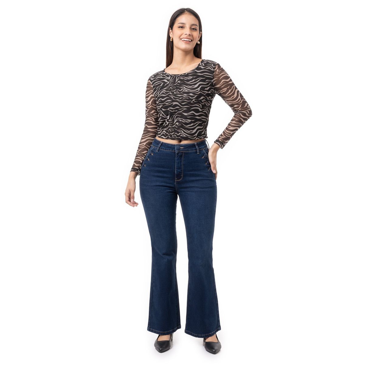 PIONIER - Pantalon Denim Stretch Mujer Haixah Pionier