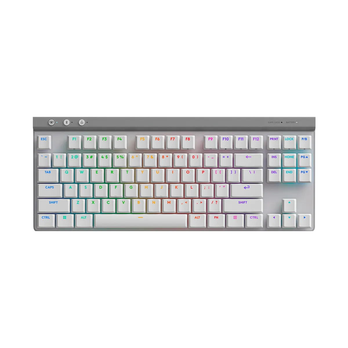 LOGITECH - Teclado Gamer Logitech G515 Tkl LightspeedBt Lightsync Rgb White