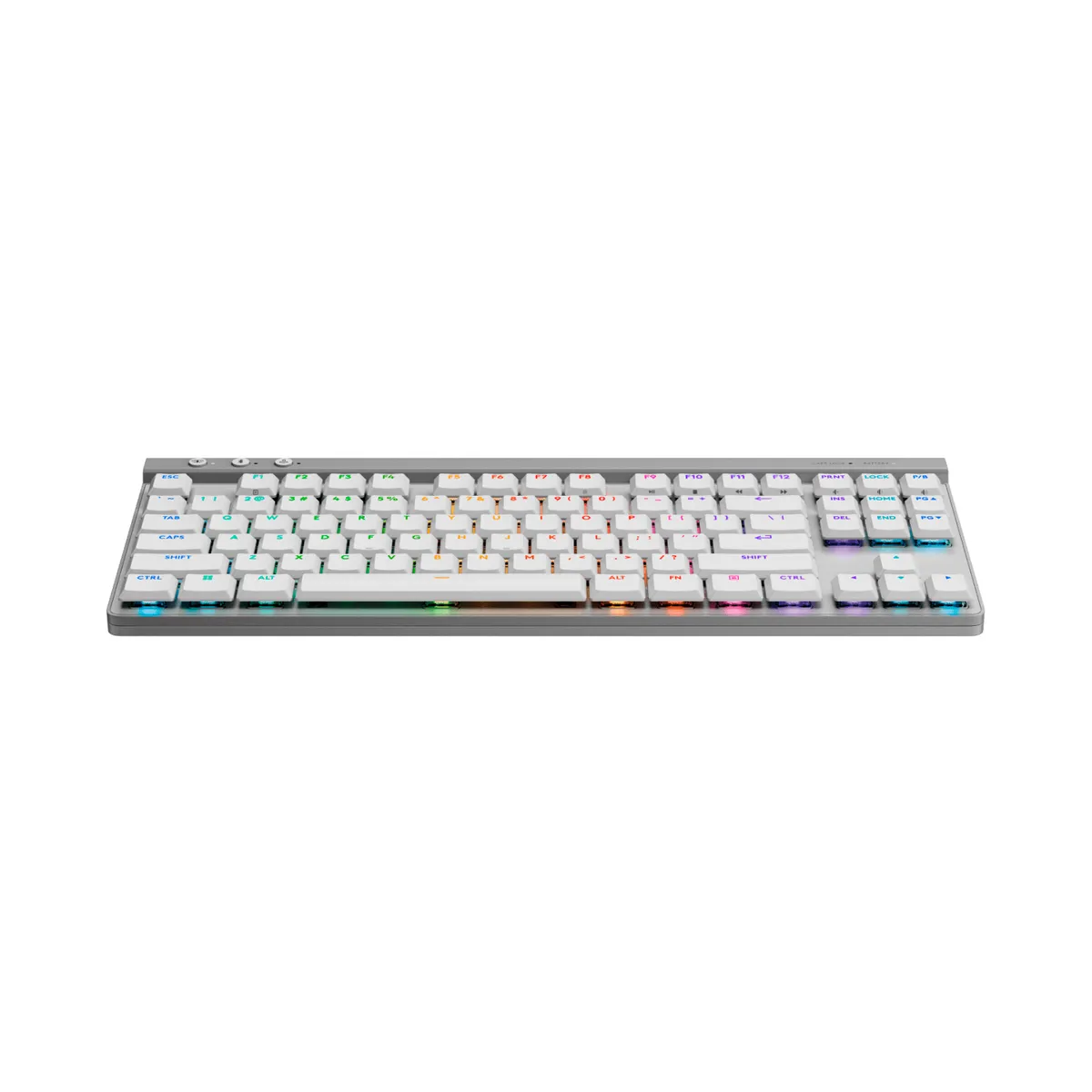 LOGITECH - Teclado Gamer Logitech G515 Tkl LightspeedBt Lightsync Rgb White