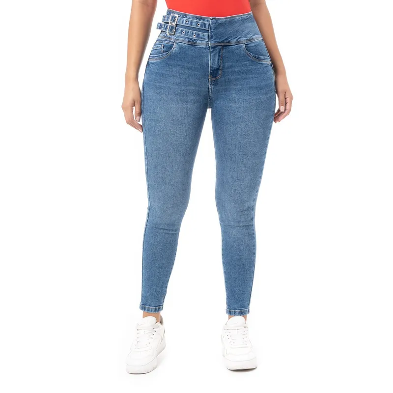 PIONIER - Pantalon Denim Stretch Mujer Amael Pionier