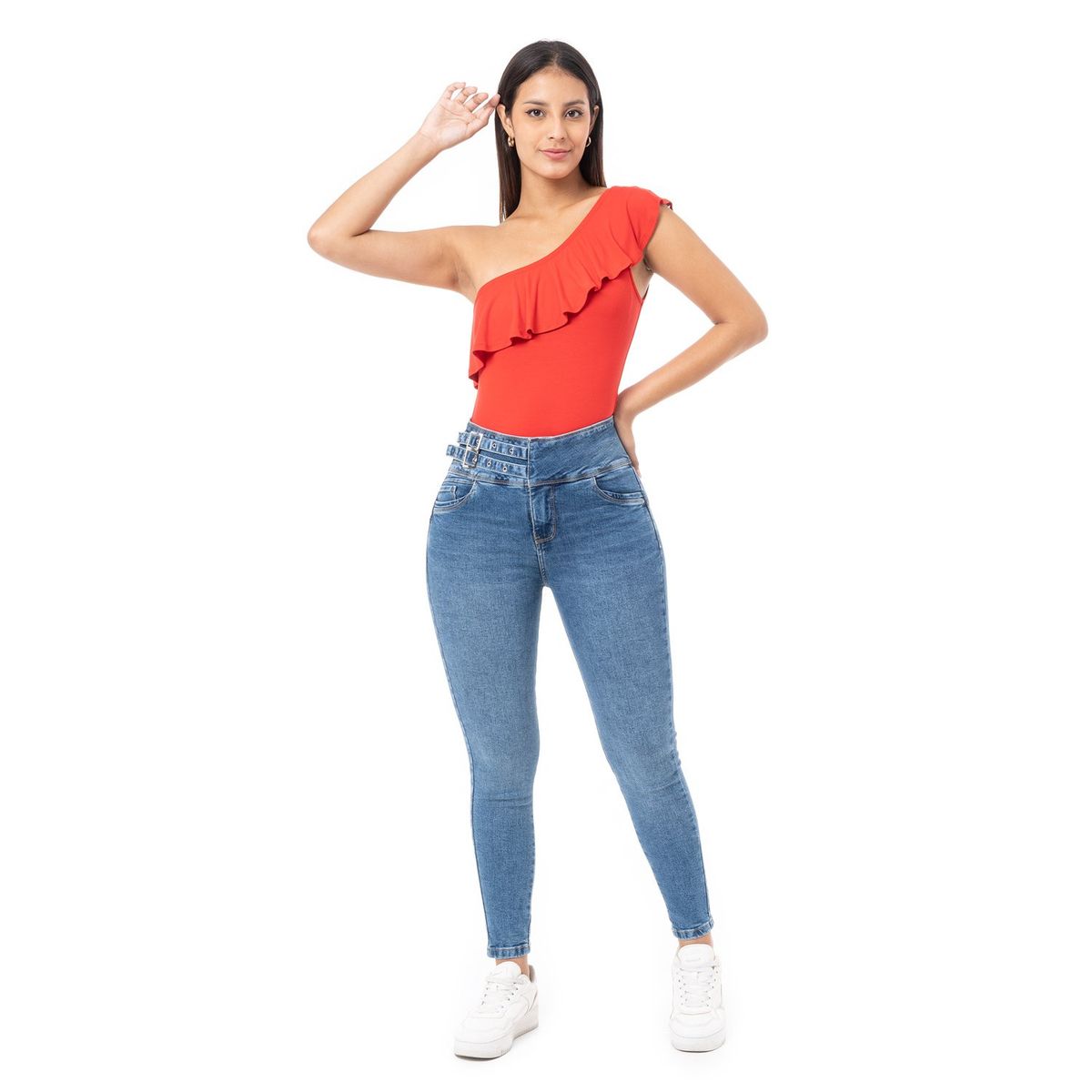 PIONIER - Pantalon Denim Stretch Mujer Amael Pionier
