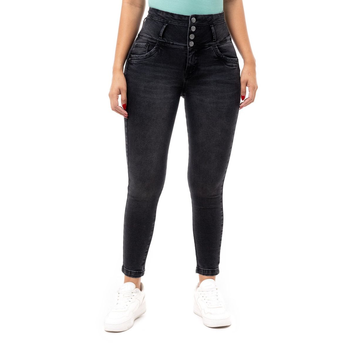 PIONIER - Pantalon Denim Stretch Mujer Amaliah Pionier