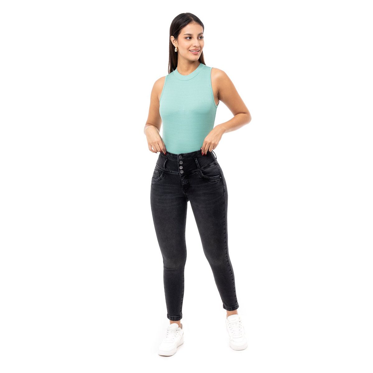 PIONIER - Pantalon Denim Stretch Mujer Amaliah Pionier