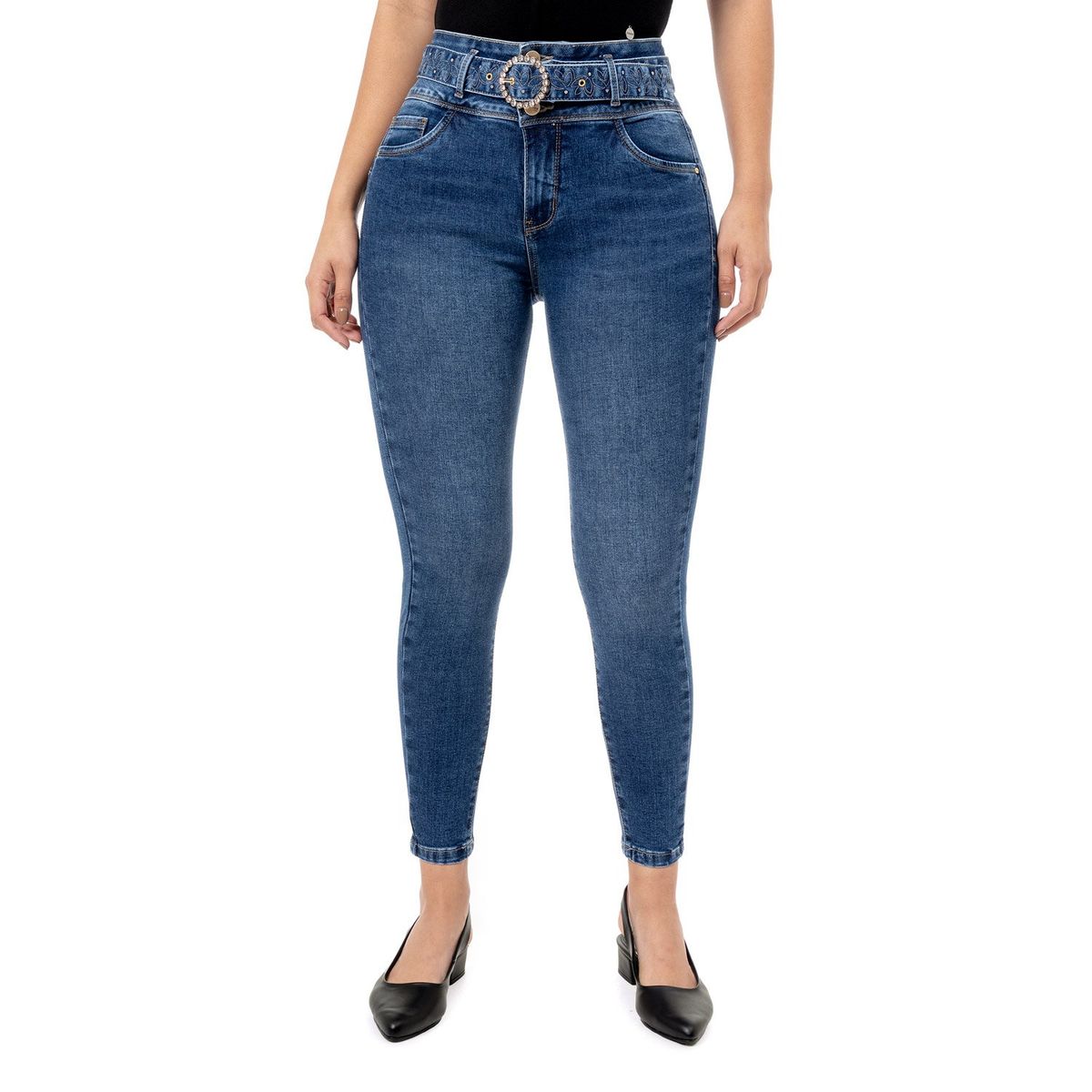 PIONIER - Pantalon Denim Stretch Mujer Akam Pionier