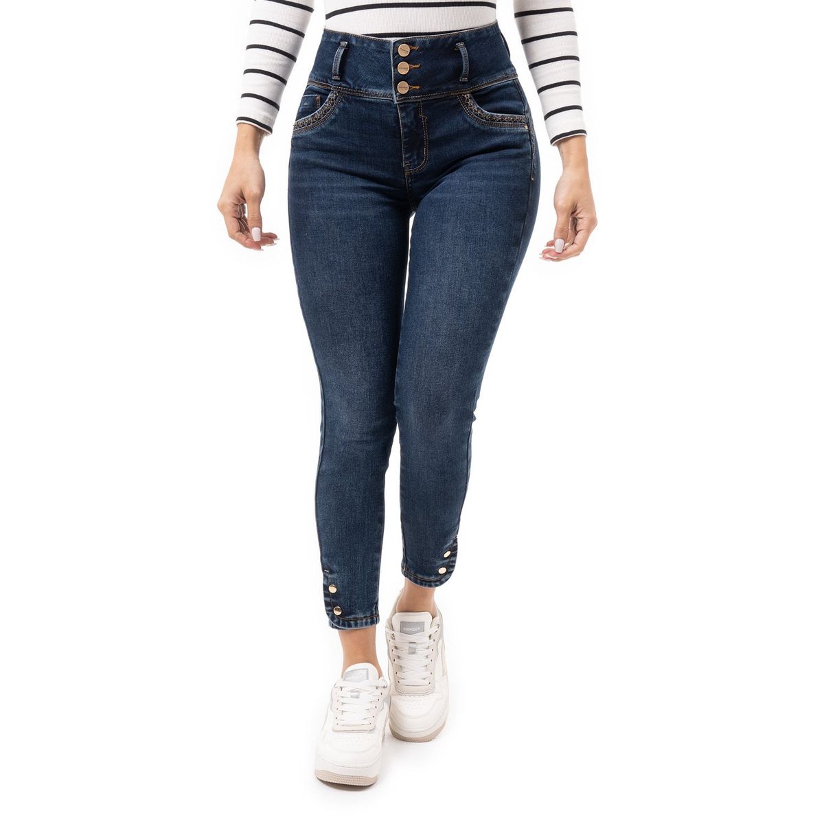 PIONIER - Pantalon Denim Stretch Mujer Ainarah Pionier