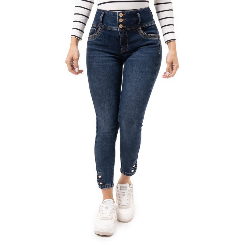 PIONIER - Pantalon Denim Stretch Mujer Ainarah Pionier