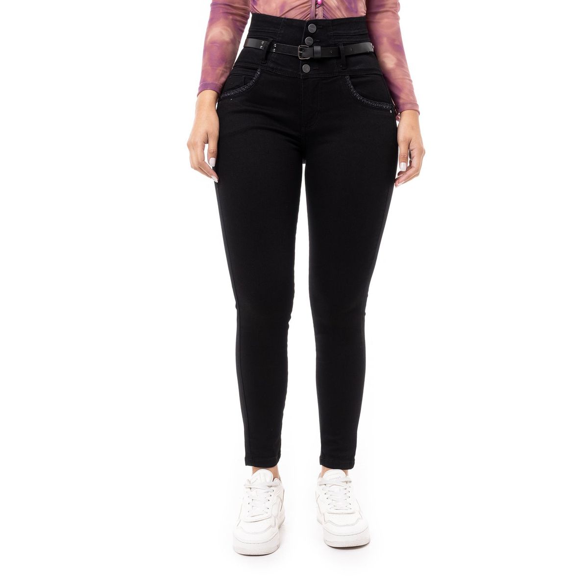 PIONIER - Pantalon Denim Stretch Mujer Aikoh Pionier