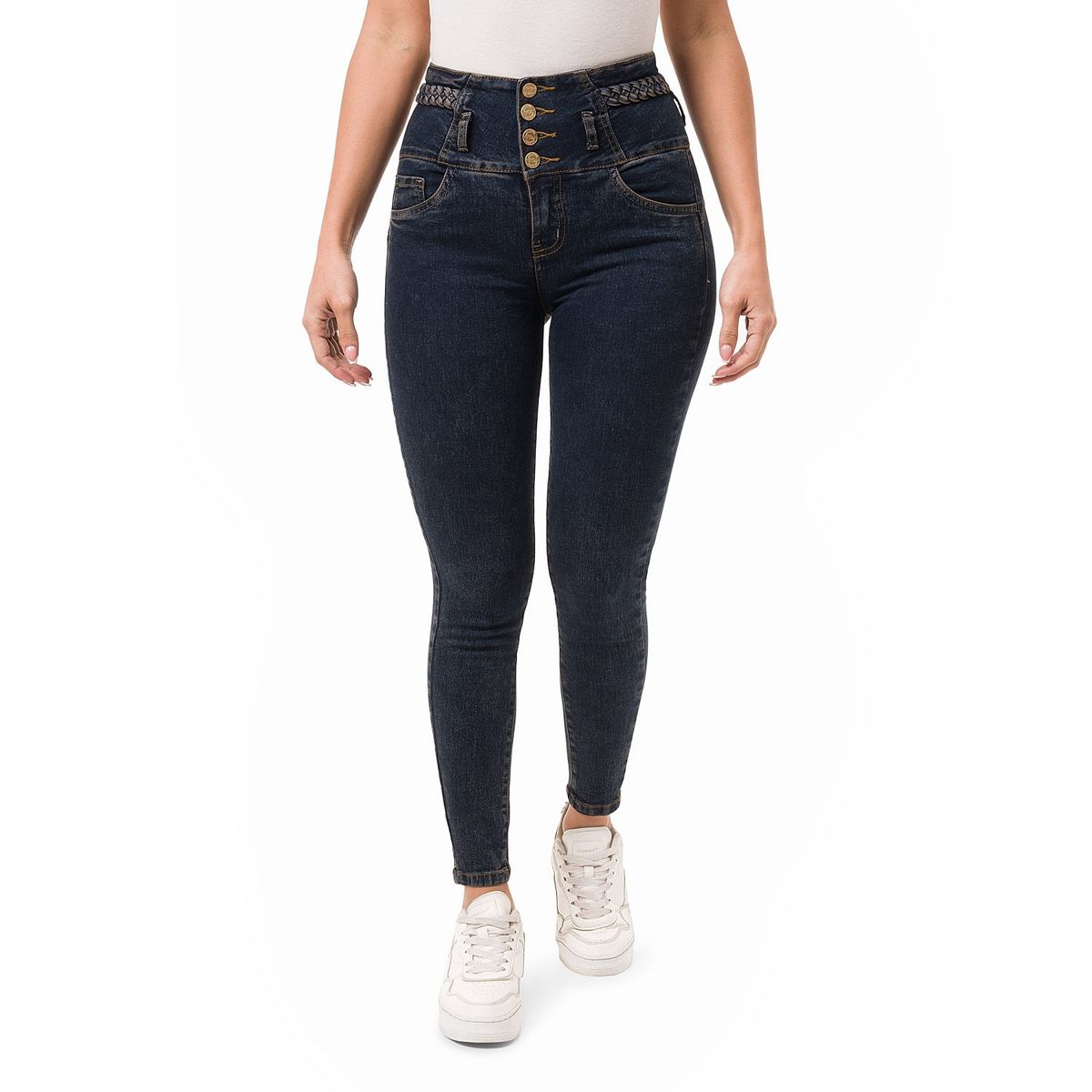FITS ME - Pantalon Denim Stretch Mujer Khalis Fits Me