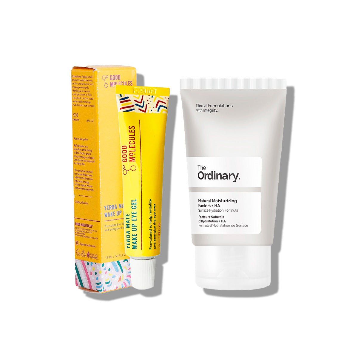 GOOD MOLECULES - Contorno De Ojos Yerba Mate 15ml-Natural Moisturizing Factors + HA - The Ordinary 30ml