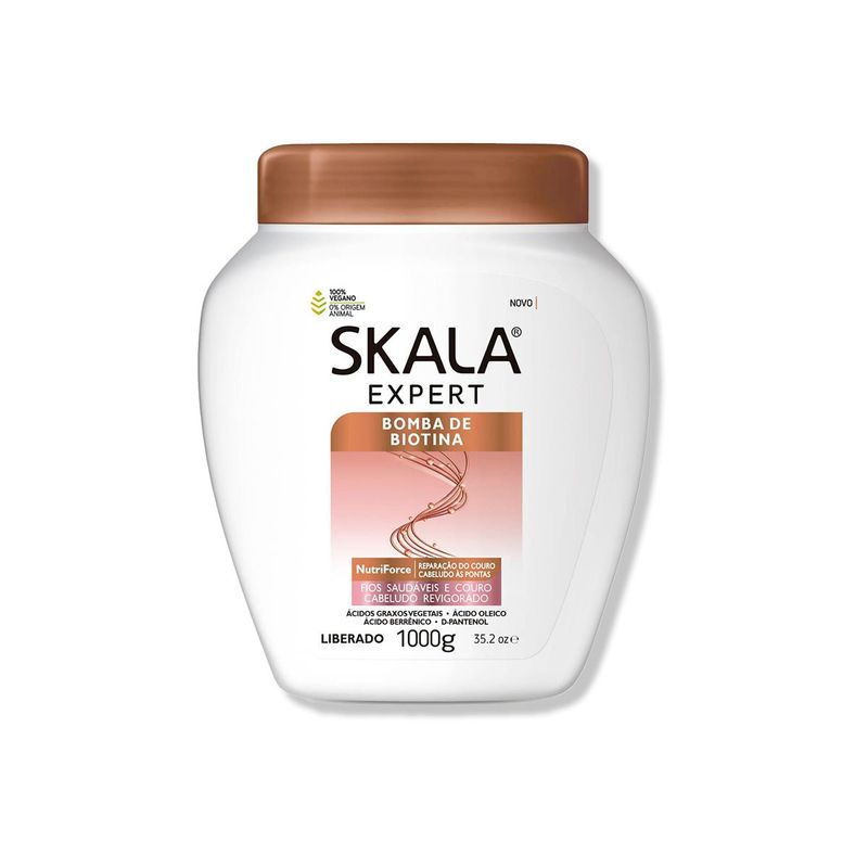 SKALA - CREMA DE TRATAMIENTO CAPILAR BOMBA BIOTINA CURL GIRL VEGANA 1000G