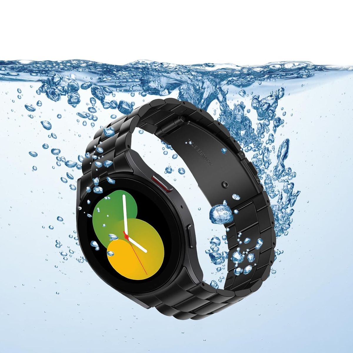GENERICO - Correa Eslabon para Samsung Galaxy Watch 7 40mm - Negro