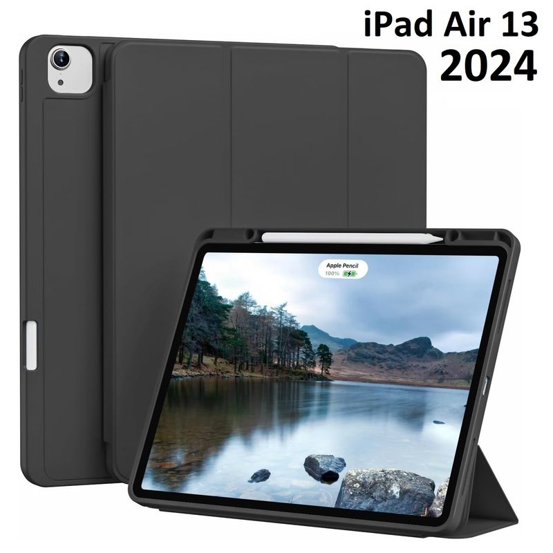 GENERICO - Funda Smart Cover para iPad Air 13 M2 2024 A2898 A2899 Protector Forro
