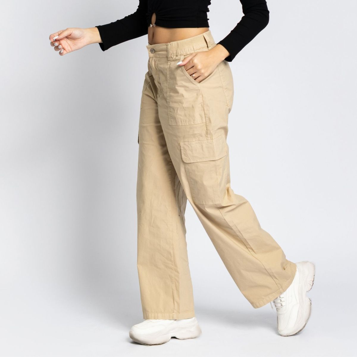PARADA 111 - PANTALON RECTO CARGO MUJER PARADA111 YESICA