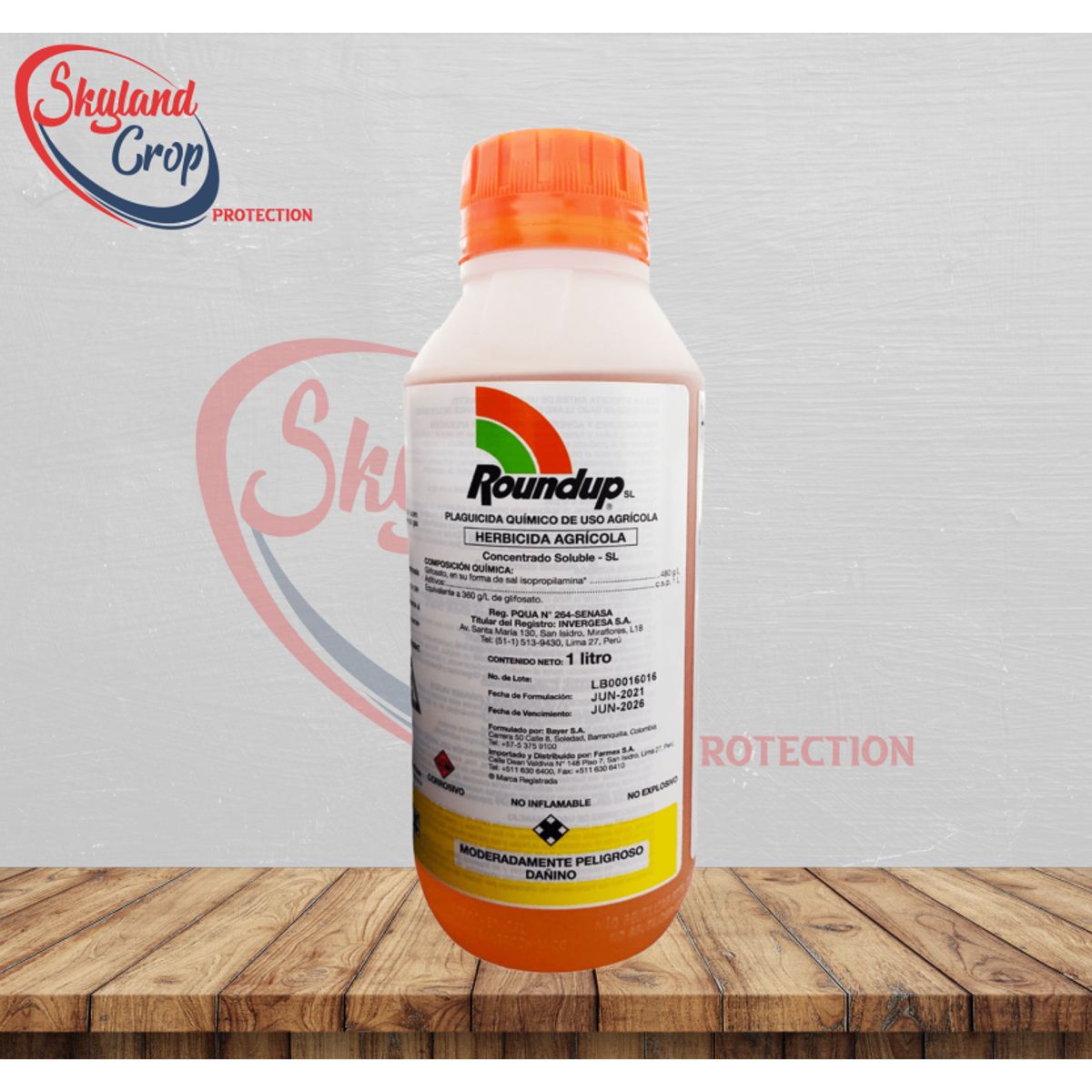 GENERICO - ROUNDUP 480g SL 1L   HERBICIDA AGRÍCOLA