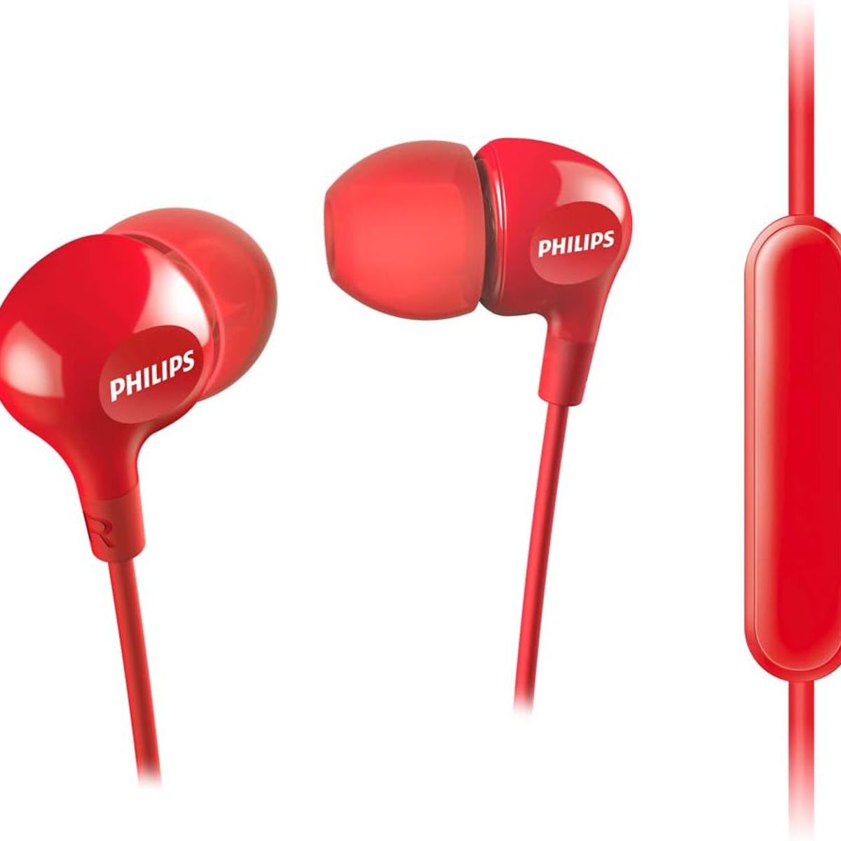 PHILIPS - Audífonos In Ear con Micrófono TAE1105BK Rojo
