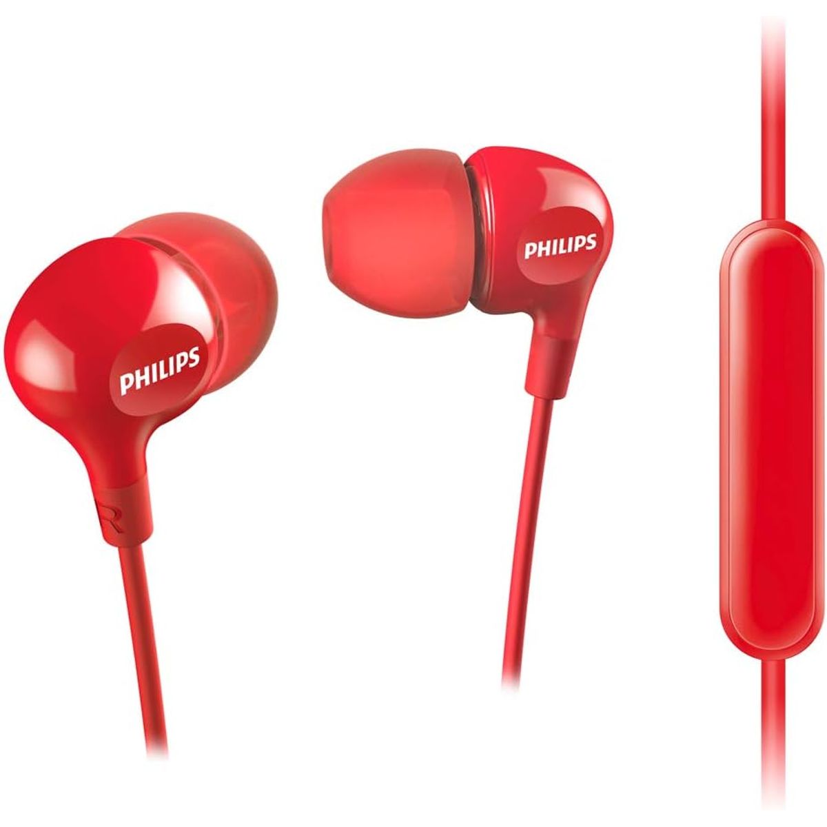 PHILIPS - Audífonos In Ear con Micrófono TAE1105BK Rojo