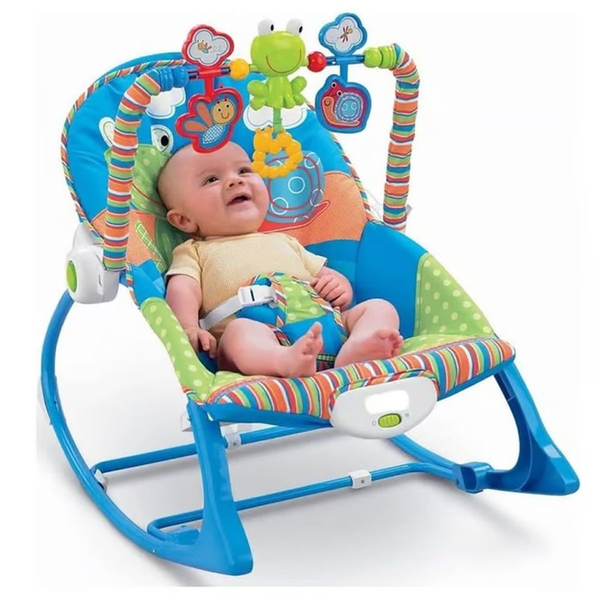 GENERICO - Silla mecedora con Vibrador Musical y Toys Niño Rana