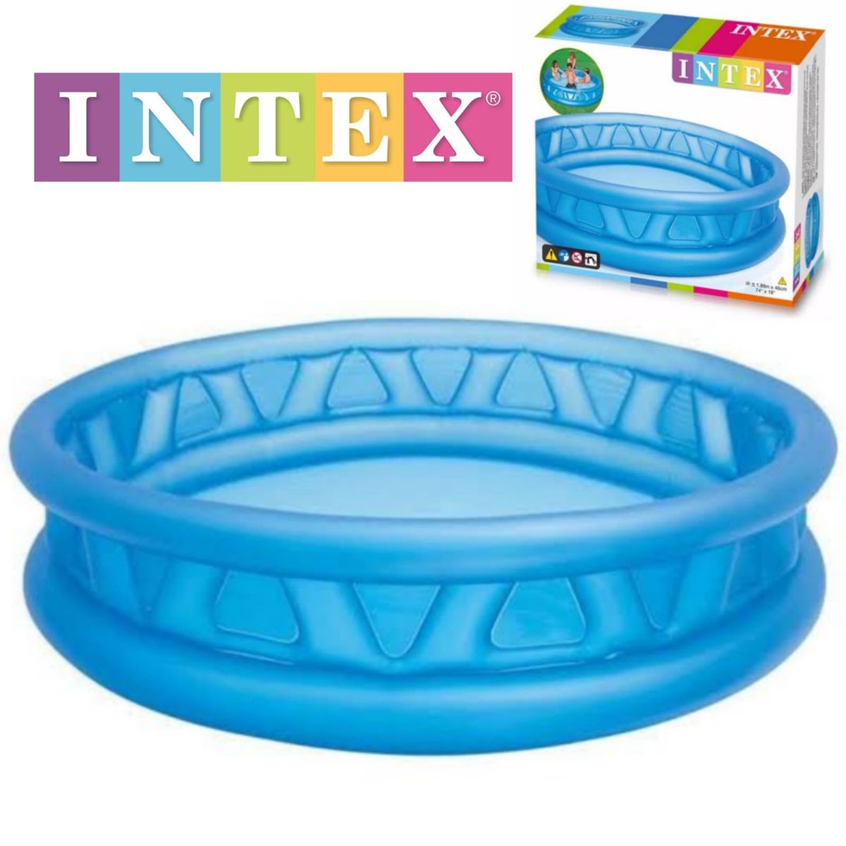 GENERICO - Piscina Inflable con barras laterales 188x46 cm