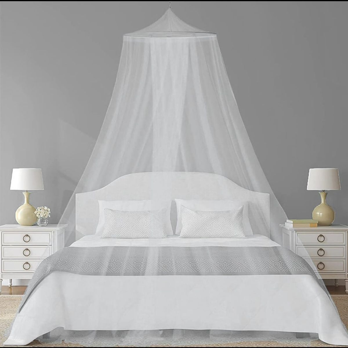 GENERICO - Cubierta Mosquitos Insectos Tul Cama de 1 a 2 Plazas PACK 3 UNID