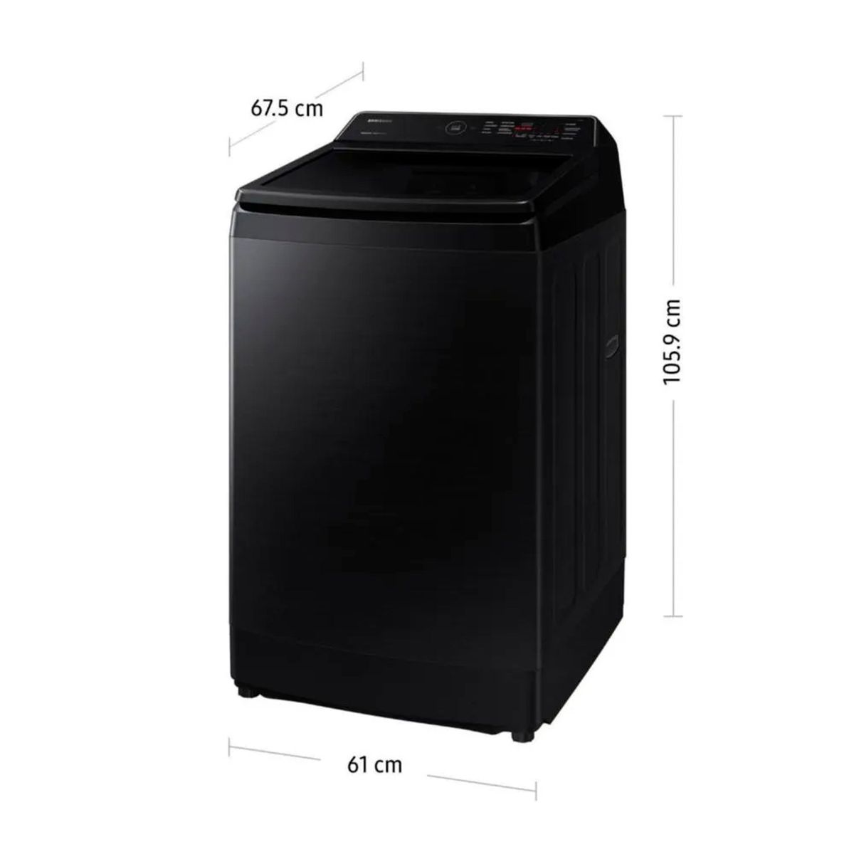 SAMSUNG - LAVADORA SAMSUNG 13 KG ECO INVERTER WA13CG5441BVPE NEGRO