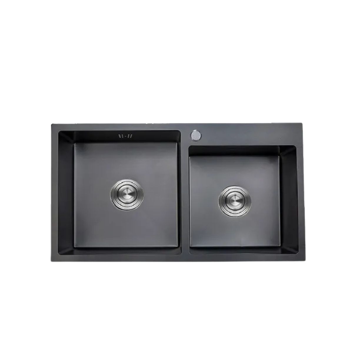 XM - LAVADERO DE COCINA  NANO-NEGRO 2POZAS UD01-8245