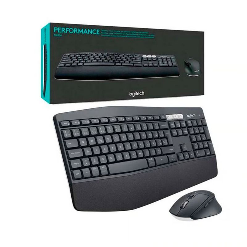 LOGITECH - KIT LOGITECH TECLADO + MOUSE MK850 WIRELESS 920-008659 BLACK