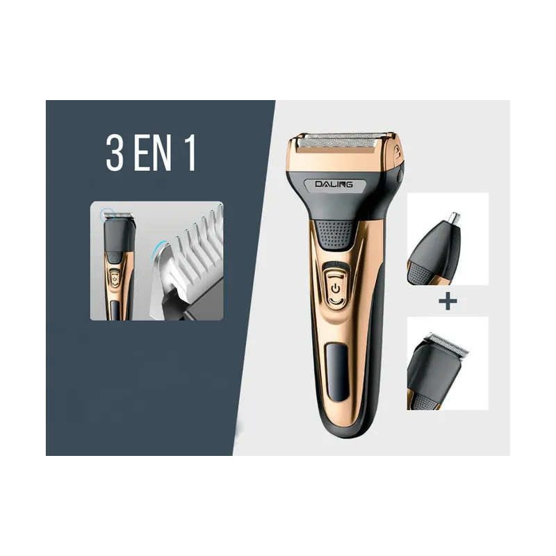 KEMEI - Afeitadora Cortadora Rasuradora Inalambrica Kemei 3 en1 KM - 1429