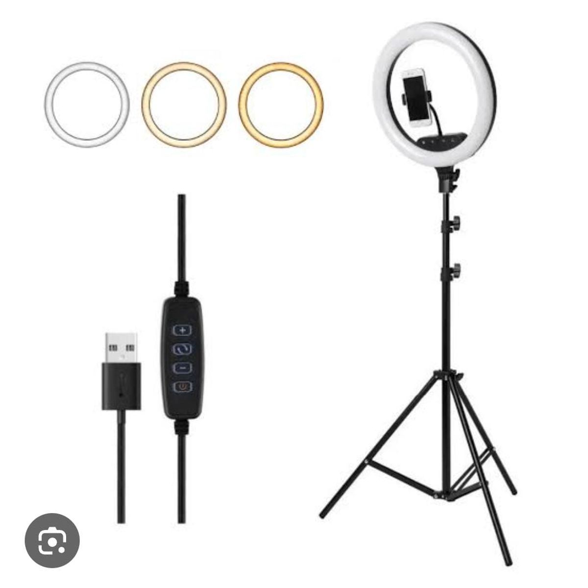 GENERICO - ARO LED de 26 CM 3 TIPOS DE LUZ