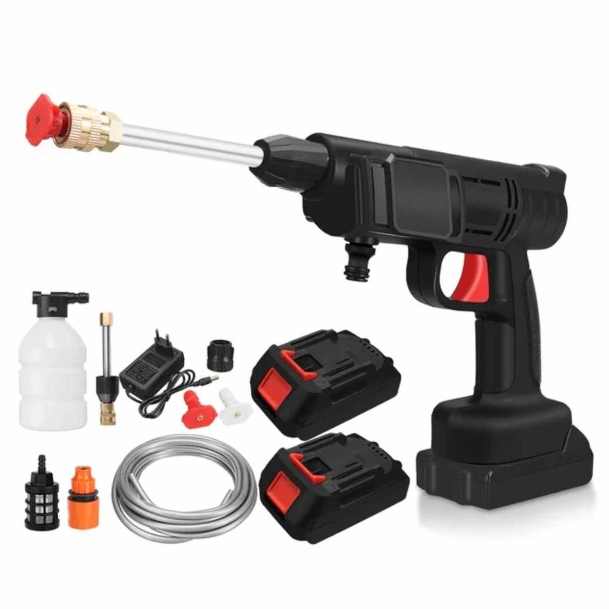 GENERICO - Pistola Hidrolavadora 48V Doble Batería Portatil Carro Auto