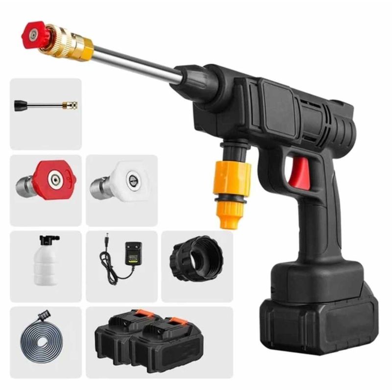 GENERICO - Pistola Hidrolavadora 68V Doble Batería Portatil Carro Auto