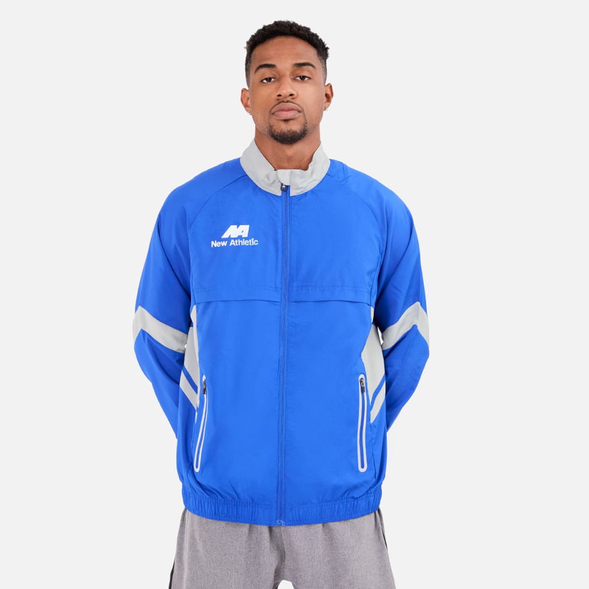 NEW ATHLETIC - Cortaviento New Athletic Warry Turquesa Con Gris Hombre