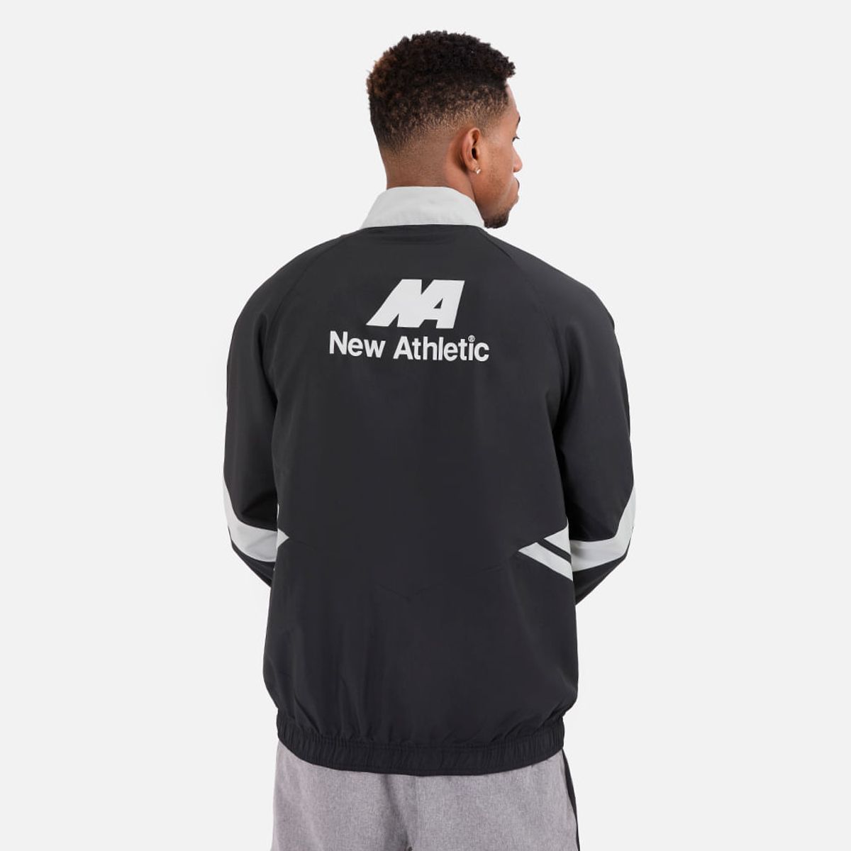NEW ATHLETIC - Cortaviento New Athletic Logan Negro Con Gris Hombre