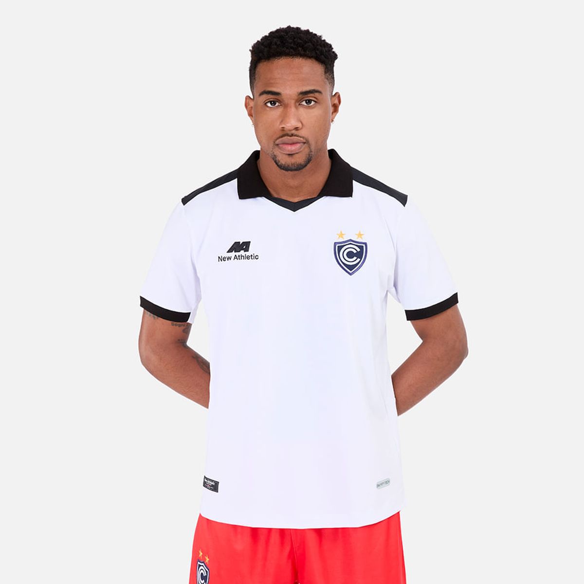 NEW ATHLETIC - Polo Gala Cienciano Blanco Con Negro Hombre