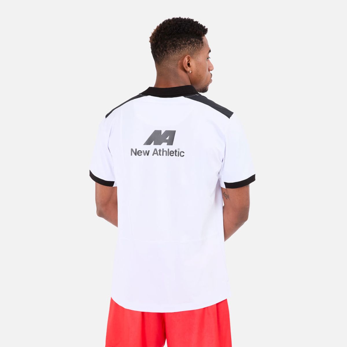 NEW ATHLETIC - Polo Gala Cienciano Blanco Con Negro Hombre