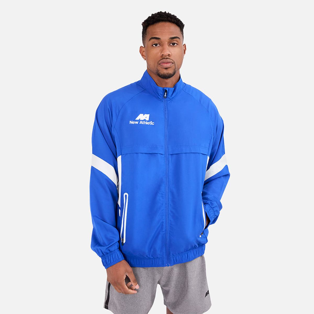 NEW ATHLETIC - Cortaviento New Athletic Logan Turquesa Con Blanco Hombre