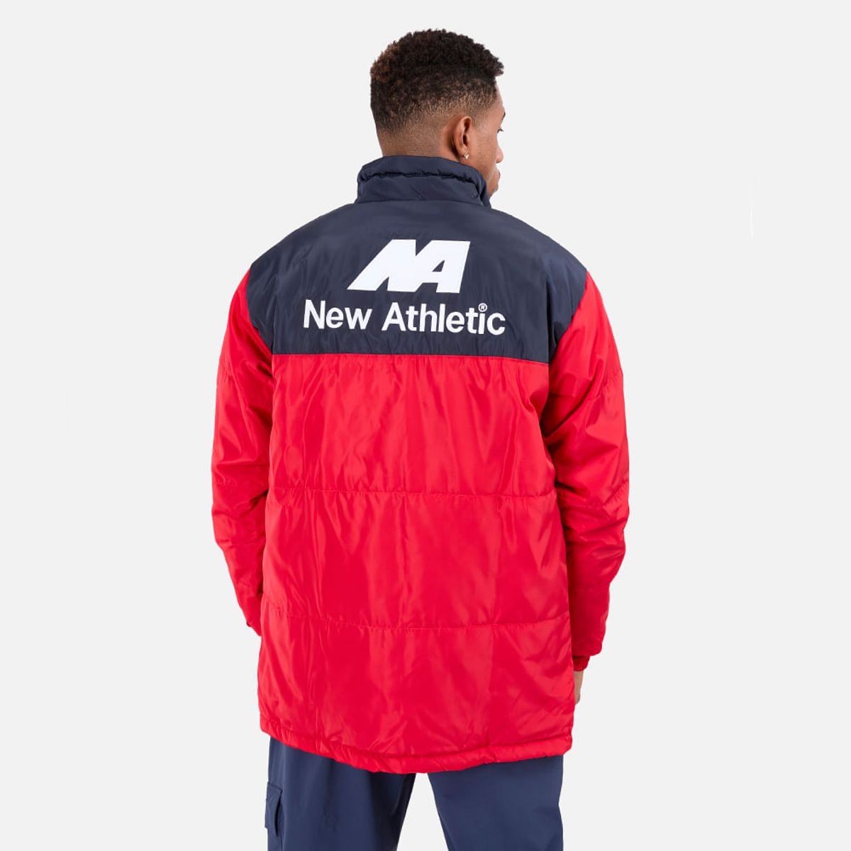 NEW ATHLETIC - Casaca New Athletic Walter Rojo Con Azul Marino Hombre